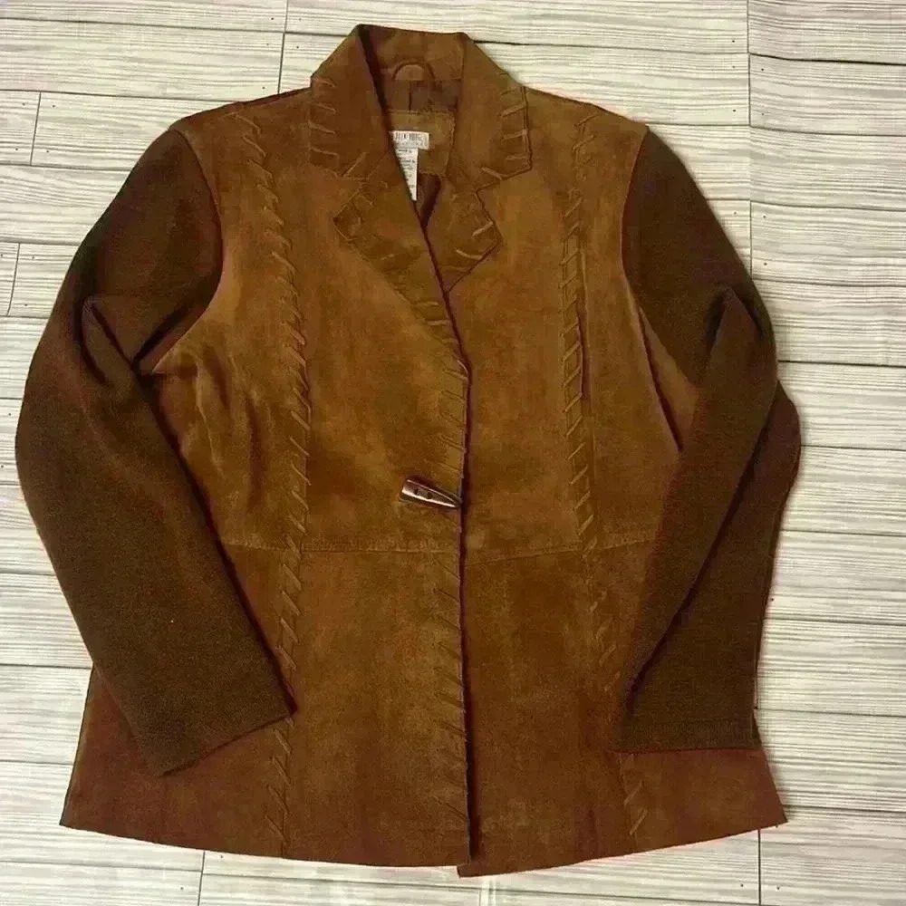Vintage Southwestern Suede Leather Blazer